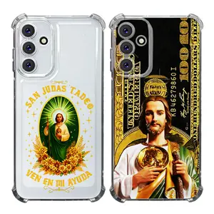Saint Jude Thaddeus Christian Catholic Faith Mexican pilgrimage  Aesthetic TPU Casing For SAMSUNG GALAXY A14A15A16A25A26A34A35A36A53A54A55A56 4G5G IPHONE 17 Four Corners Transparent Soft Silicone TPU Gift Shockproof Anti-Drop Phone Cases Shell Cover L1718