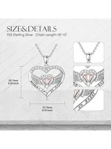 Birthstone Mommy of an Angel Necklace, Bereavement Sympathy Pendant Gift for Grieving Mothers, Tarnish-Free Comfort Wear Memorial Jewelry for Baby Loss