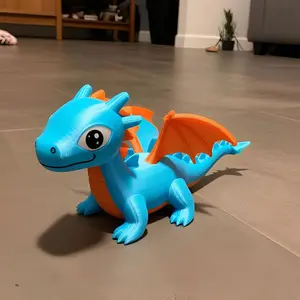 Little Charmkeeper Baby Dragon Figurine | Cute Fantasy Creature | Desk Buddy Collectible | Eco Friendly Handmade Figure