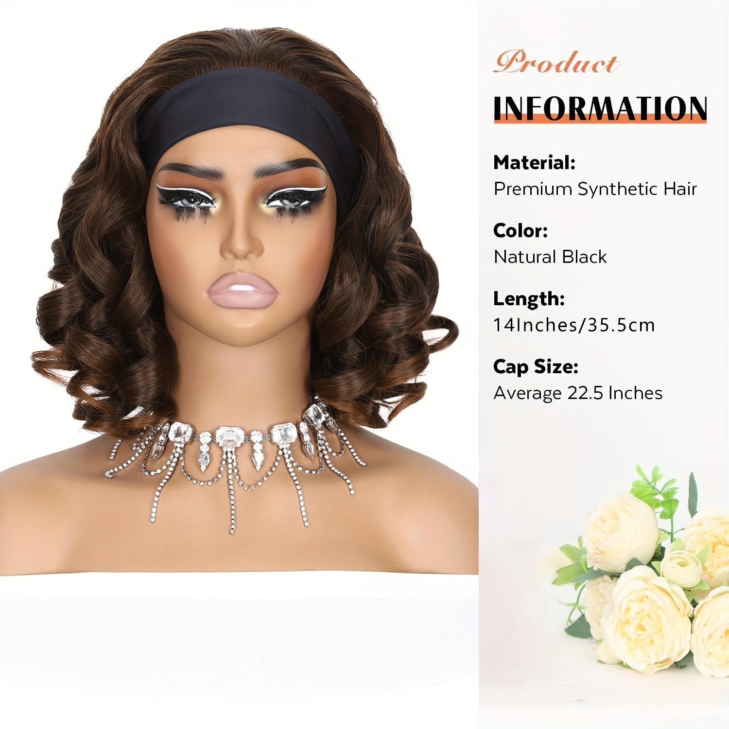 Headband Curly Wigs for Synthetic Wig for Daily & Party Wear for Daily Party, Christmas, Cosplay, Parties, Etc.