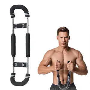 2-in-1 Twist Arm Exerciser, Adjustable Spring Exercise Bar, Shoulder Muscle Training Fitness Equipment, Portable Spring Resistance Home Fitness Equipment