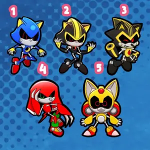 The Metal Sonics Keychains [PREORDER]