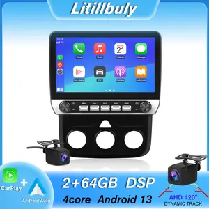 Car Stereo for Dodge Ram 2013-2018 1500 2500 3500 (Manual AC) touch screen has Android Auto Wireless Carplay, Bluetooth WIFI supports GPS Navigation