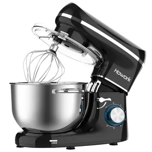 Stand Mixer 660W, Electric Kitchen Mixer, 6 Speed Tilt-Head Stand Mixer with Pulse, Attachments Include 6.5QT Bowl, Dishwasher Safe Beater, Dough Hook, Whisk for Dough, Baking, Cakes, Cookie.