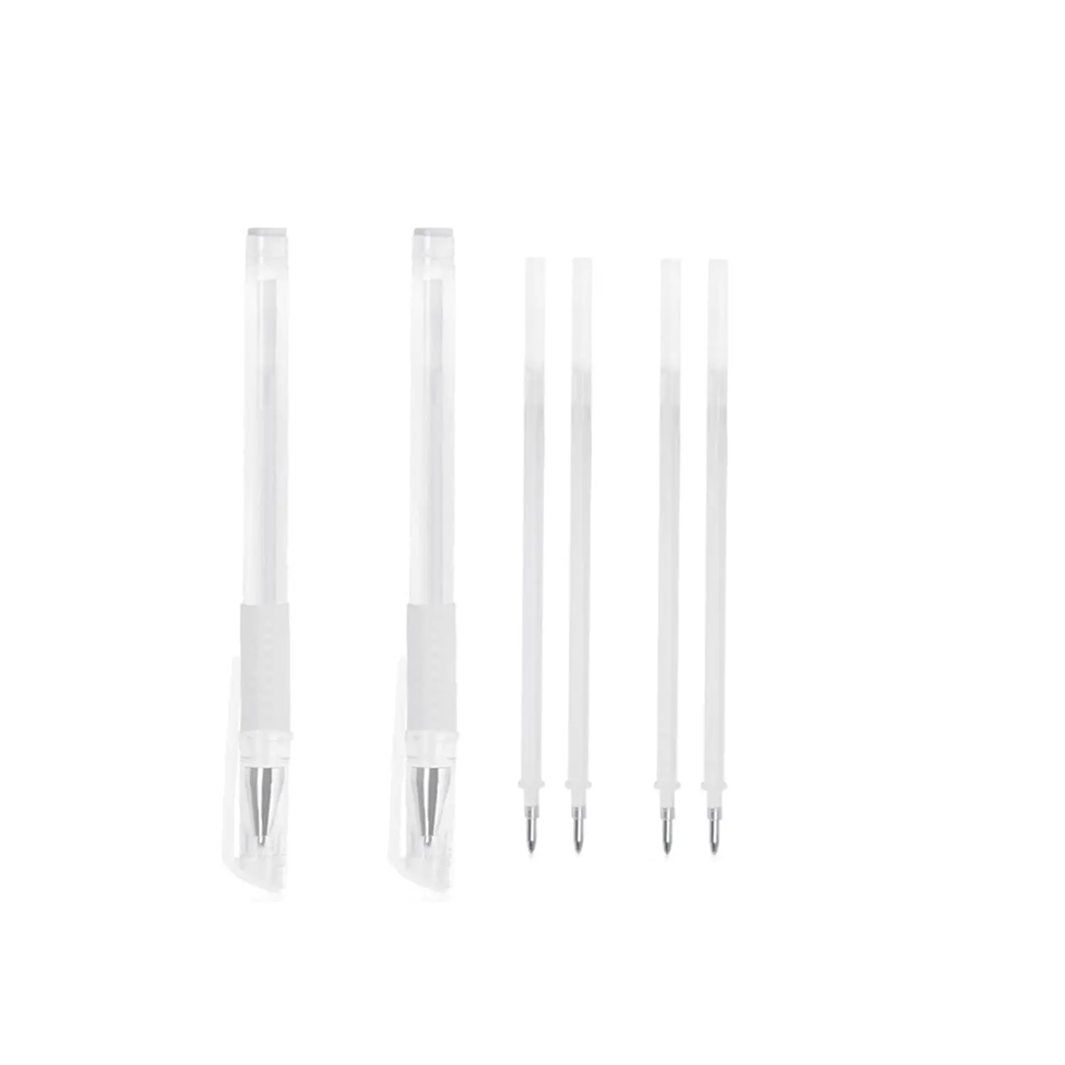 White Microblading Marker Pen - Eyebrow Position Mapping & Permanent Makeup Skin Scribe Beauty Tool, 2 Pens with 4 Refills, Beauty Tools