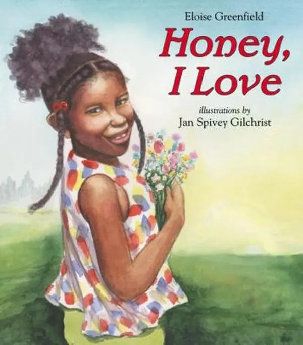 Used Hardcover Book - Honey, I Love by Eloise Greenfield - English Love Poems with Illustrations for Children, Promotes Laughter (Educational School & Office Stationery Supply)