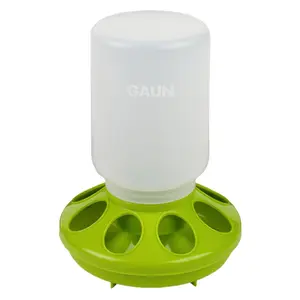 Small Plastic Chick Feeder, 1 Qt Bottle & Base for Chicks and Quail