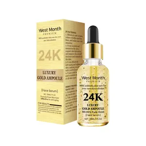 24K Gold Skin Care Essence Hyaluronic Acid Essence Gentle Nourishing Softening Facial Skin