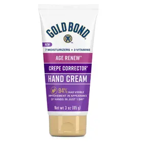 Gold Bond Age Renew Crepe Corrector Hand Cream, Replenishing & Smoothing Formula, 3 oz.