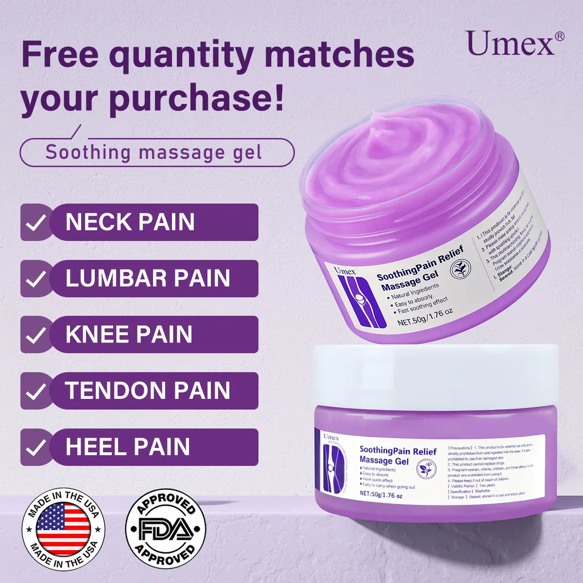 【Free quantity matches your purchase!】High-Performance Joint & Bone Gel lSupports Back, Neck, Feet, and Hands | Reliewes Pain &Offers loisturizing, Hydrating, and Restorative Care