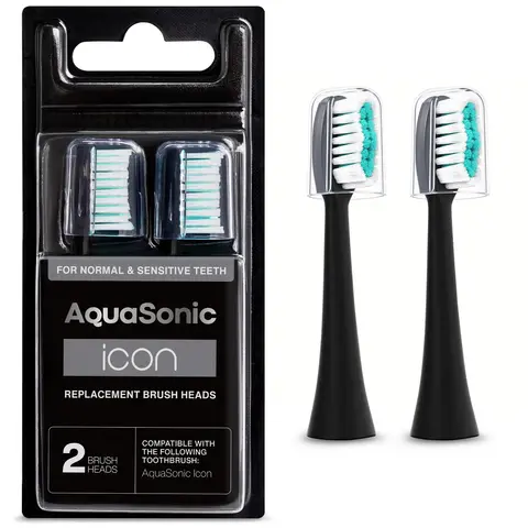 Icon Replacement Brush Heads for AquaSonic Icon Toothbrush