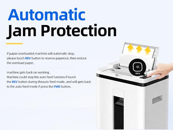 QUIETLEMON P-5 Heavy Duty Microcut Paper Shredder for Home Office & Small Business, 40 Min Continuous Run, 200-Sheet Auto Feed, 7-Sheet Manual Feed, Shreds Credit Cards & Staples, 5.8 Gal Bin, Computer Accessories, Microcut Shredder, 5.8 Gallon Bin