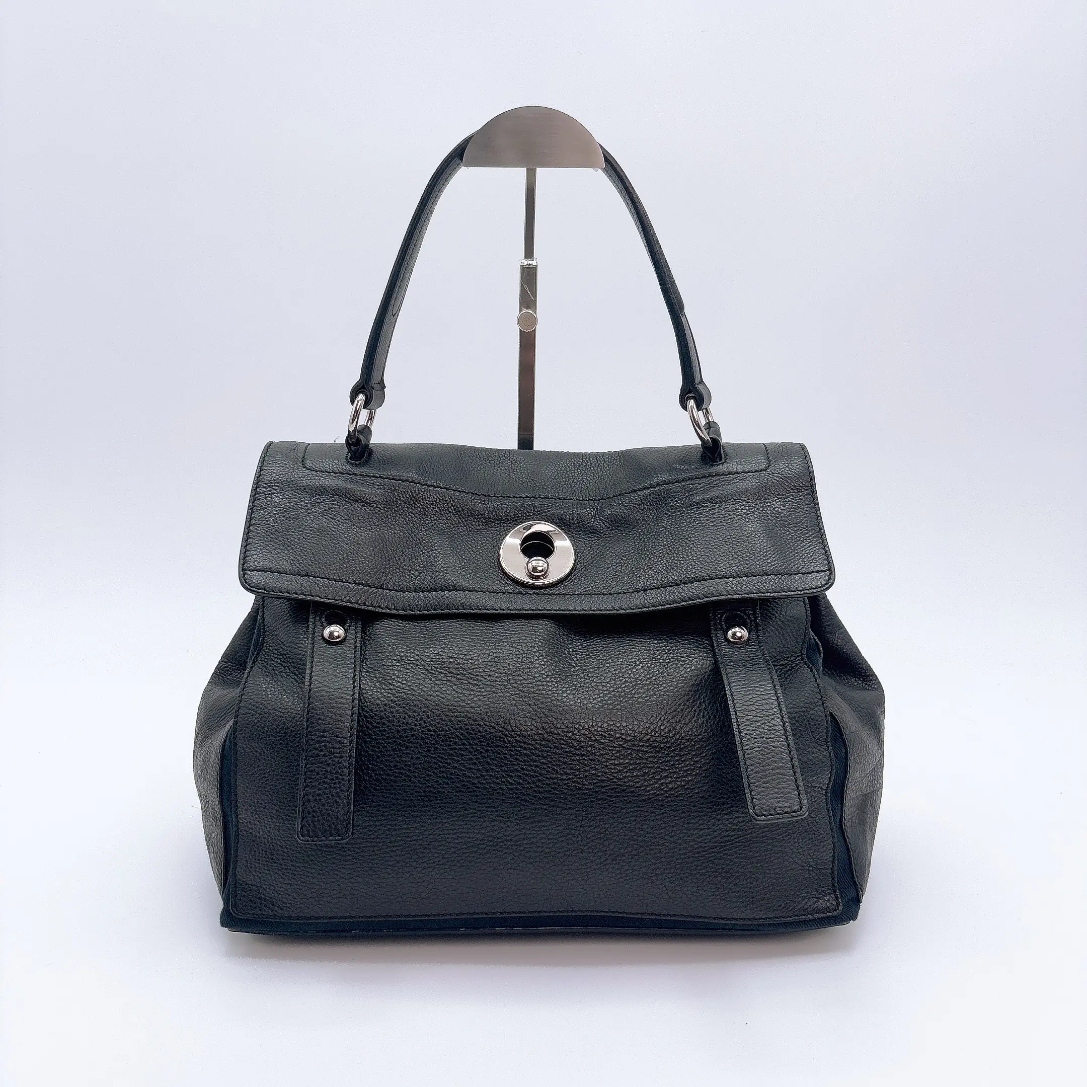 Pre-owned Yves Saint Laurent Canvas Backpacks Muse Two Satchel