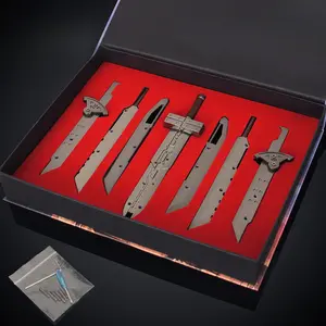 Final Fantasy Cloud's Greatsword Alloy Model Metal Toy Holiday Gift Box Game Merchandise Gift for Boyfriend graduation