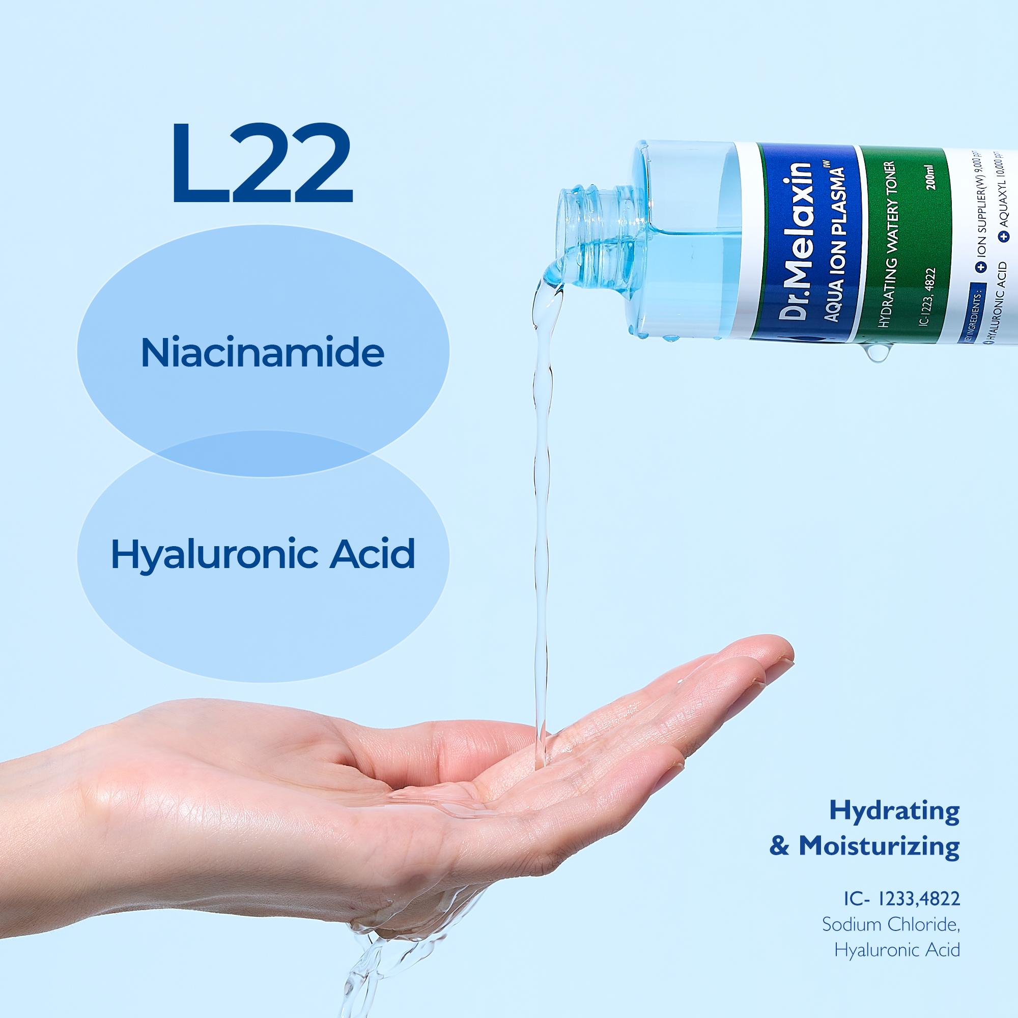 [Dr.Melaxin Official] Aqua Ion Plasma Hydrating Watery Toner | Moisturizing, Hyaluronic Acid | Korean Cosmetics | 200ml