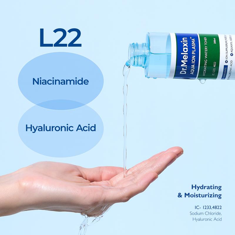 [Dr.Melaxin Official] Aqua Ion Plasma Hydrating Watery Toner | Moisturizing, Hyaluronic Acid | Korean Cosmetics | 200ml