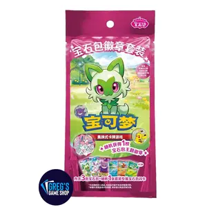 Pokemon Simplified Chinese Gem Pack Badge Pack Set