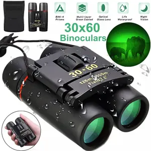 BAK-4 30x60 Binoculars Goggles Hunting + Case 2023 US Adjustable 60mm Objective Lens, Mini Pocket Size, Lightweight Design