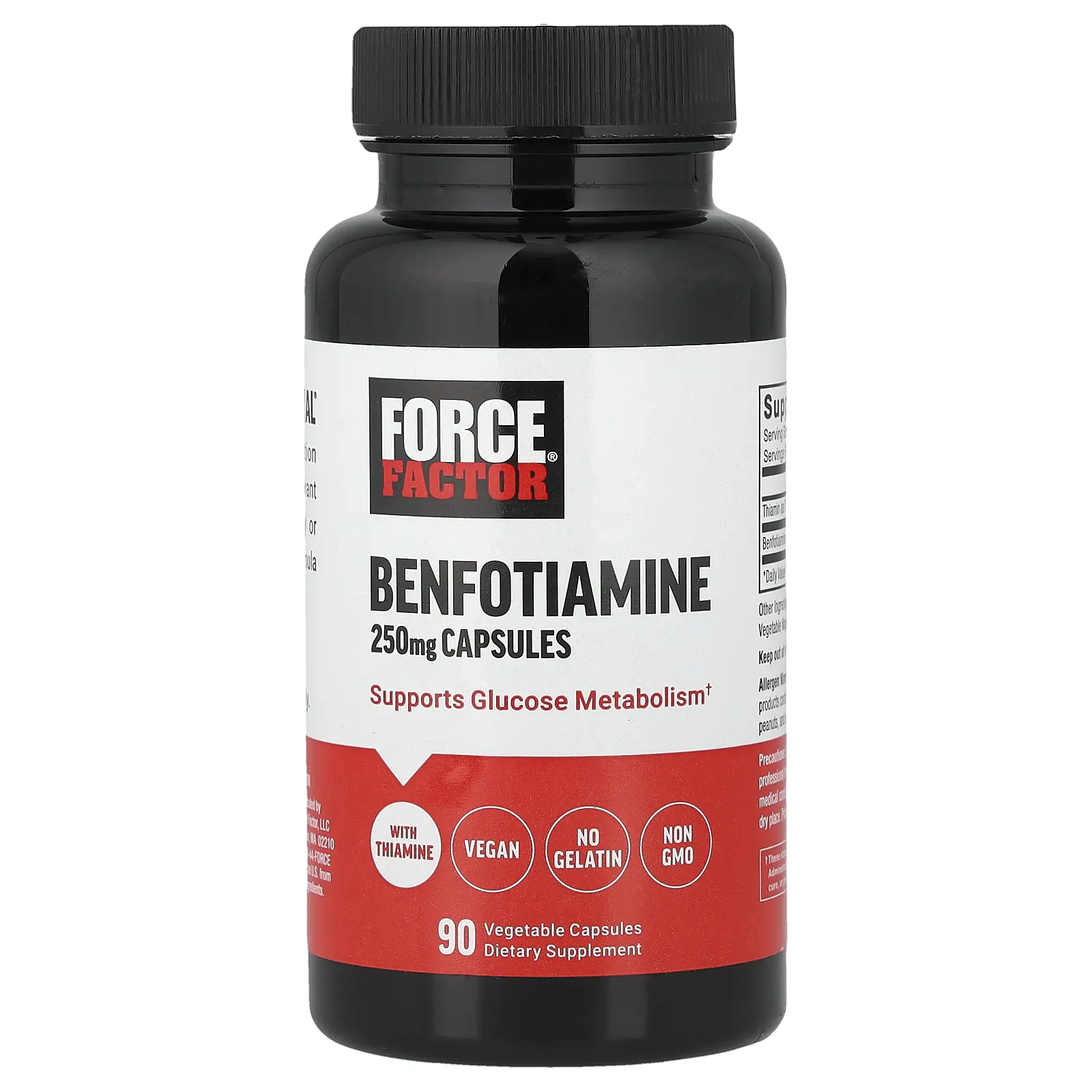 Force Factor Benfotiamine, 90 Vegetable Capsules