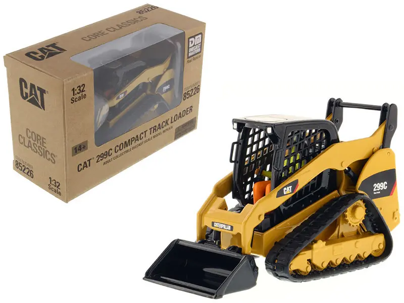 CAT Caterpillar 299C Compact Track Loader w/Work Tools & Operator "Core Classics" Series 1/32 Diecast Model by Diecast Masters