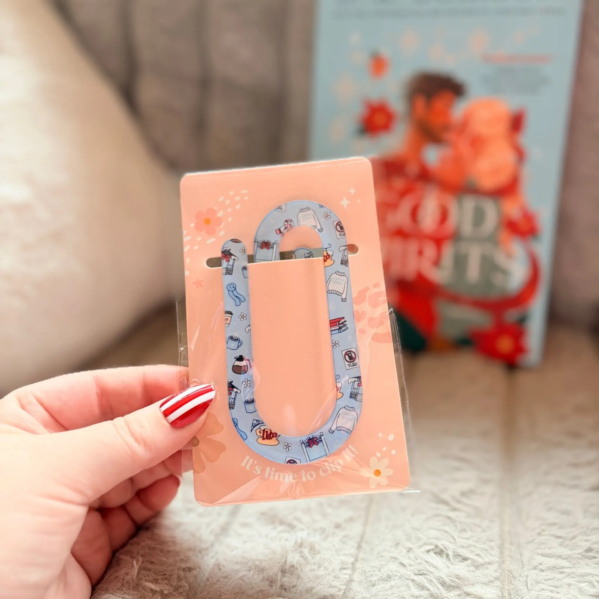 TV Show Winter Jumbo Acrylic Paperclip Sublimated Bookmark – Bookish Page Holder