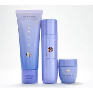 TATCHA Rice Wash, Dewy Serum, & Mini Gentle Rice Polish TATCHA Rice Wash, Dewy Serum, & Mini Gentle Rice Polish