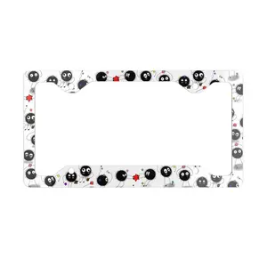 Soot Sprite License Plate Frame, Studio Ghibli Inspired Auto Decor