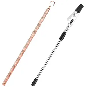 Jewelry Bracelet Aid Tool with Hook and Clip, Metal Jewelry Fastener for Necklaces/watches, Zipper and Crafts, Ideal for Arthritis Patients