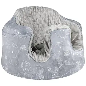 Ultra-Soft Detachable Bumbo Seat Cover Dinosaur Pattern Warm Comfortable Seat Protector for Baby Boys Girls Universal Fit