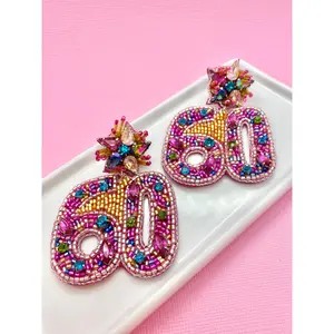 60th Birthday Milestone Earrings
