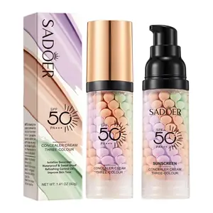 3-in-1 SPF 50 Color Correcting Serum Primer - Instant Skin Tone Equalizer, Moisturizing & Brightening Makeup Base for a Flawless, Natural Look