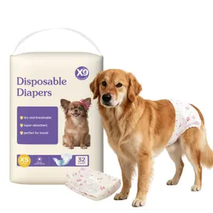 X9 Pet diapers (female), 360° StretchyWaistPuppy Diapers,To provide a tailored fit. They are equipped withhumidityindicatorSuperAbsorbentDoggie Diapers with Rapid-DryTechnology Leak-Proof Design forDoggy in Heat Period,Perfect forSummerVibes and PetLovers
