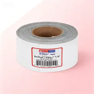 White Waterproof Roof Seal Tape 2 Inch x 50 Feet, Self-Adhesive Leak Repair Sealant for RV, Campers, Gutters, Flashings, EPDM and Metal Roofs, No Glue Needed, Reusable, Flexible Outdoor Weatherproof Patch