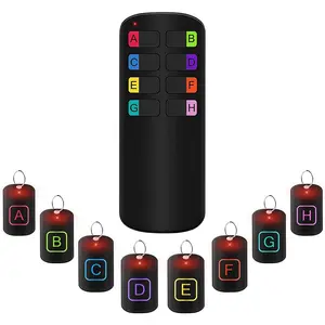 Wireless Key Tracker, 1 Box Key-Finder Locator with 1 Transmitter & 8 Receivers, Key Tracker for Finding Lost Keys, Remote, Wallet, Suitable for Elderly