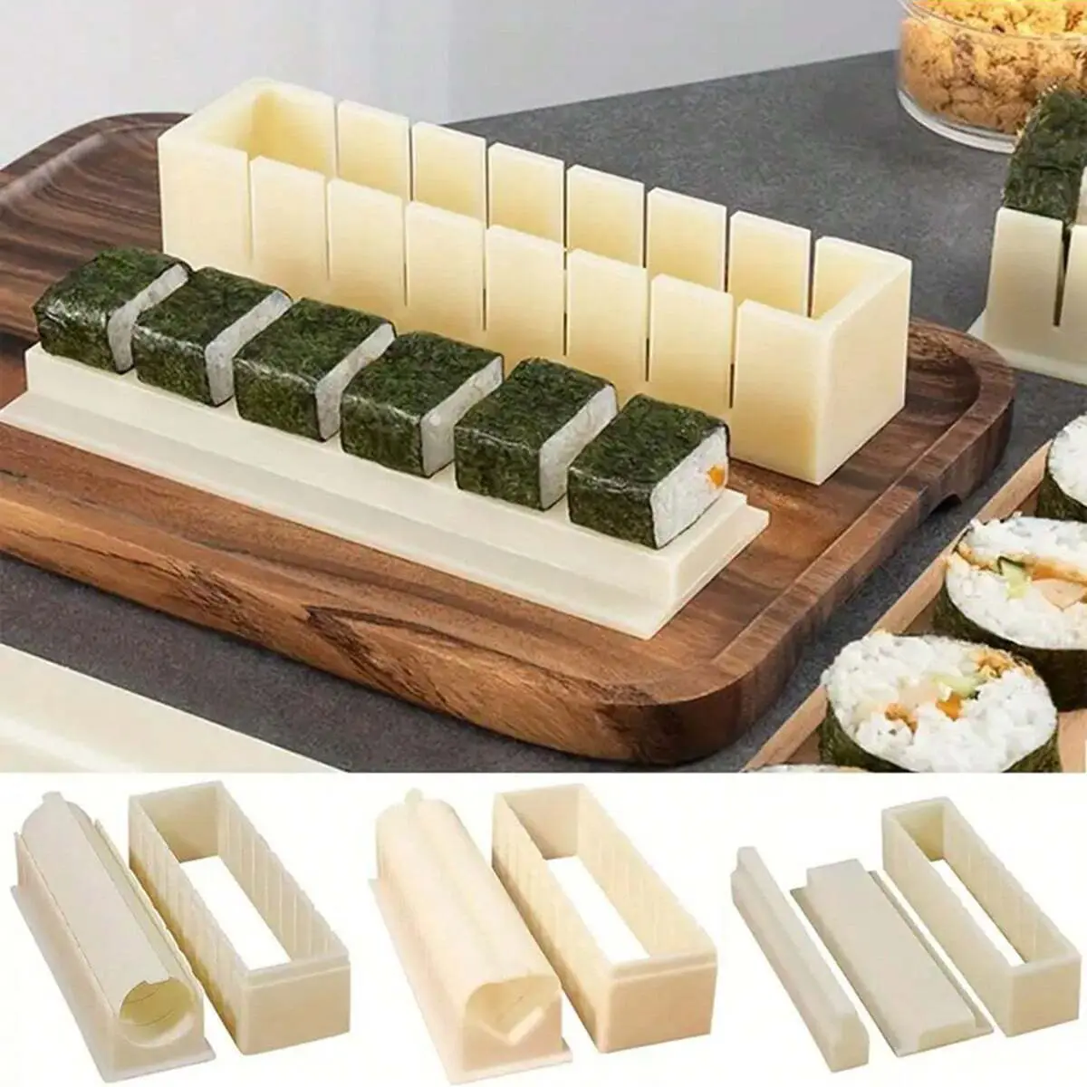 1pc Sushi Making Kit, DIY Sushi Roller, Japanese Sushi Roll Maker Rice Mold, Bento Accessories, Home Kitchen Tool, Home Kitchen Accessory, Utensils, Kitchen Gadget, Household Cooking Gadget, Kitchen Utensils Tools