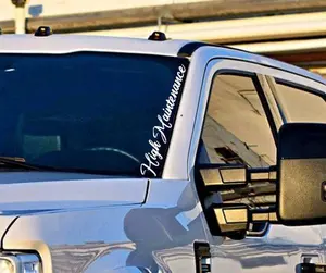 High Maintenance Premium Vinyl Decal Sticker - Eye-Catching Design, Available in Multiple Colors, Choose from Various Size Options