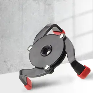 One-way three-claw filter wrench for oil strainer/filter; integrated oil plug removal tool set