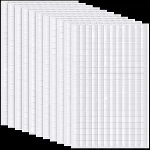 Outus 12 Sheets Foam Adhesive Squares, 2160 Pieces Double Sided Pop Foam Squares for Crafts Arts DIY Scrapbook Office Supplies, 0.4 X 0.4 X 0.07 In