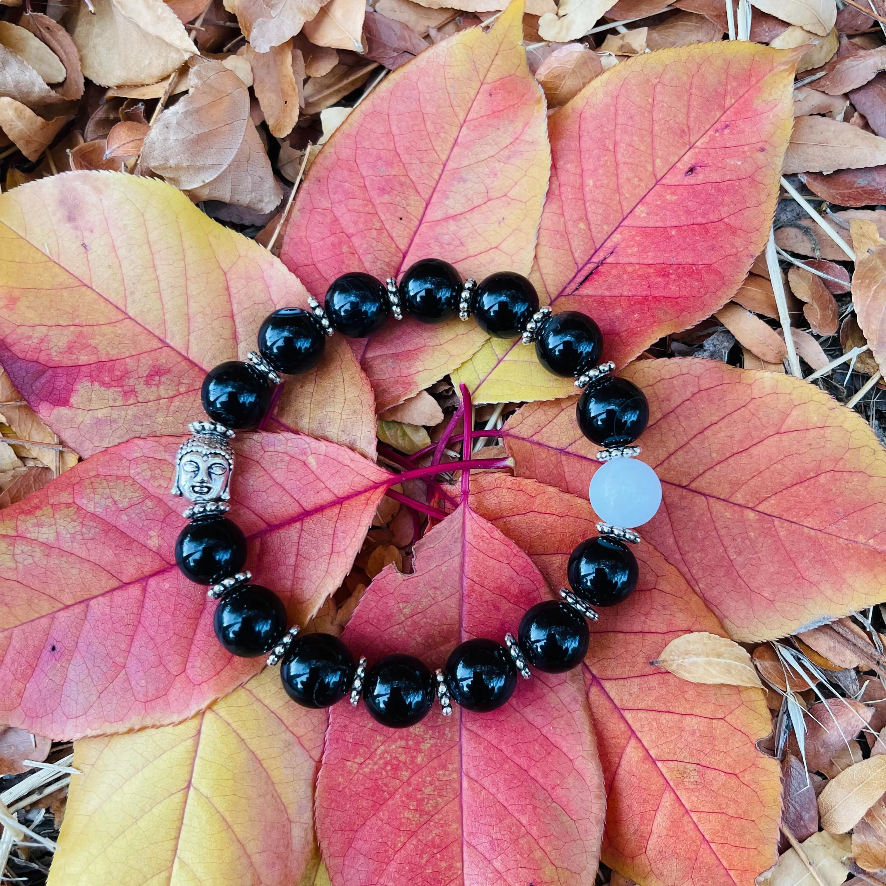 Full Moon - One Breath Bracelets for protection, calmness, purity and breath awareness