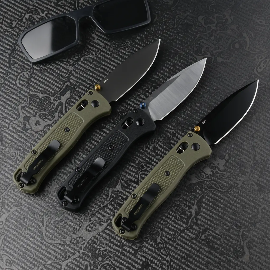 Folding EDC Knife with S30V Steel Blade and Grivory Handle, Tactical 1-Handed Deployment Survival Equipment for Hiking & Camping