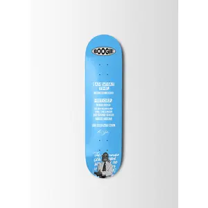 Boogie James Baldwin Skateboard Deck Aqua Blue