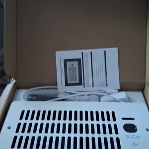 Register Booster Fan for 4"*10"This 10-Speed Vent Booster Fan Moves 30% More Air. Thermostat & Remote Control for Ultimate Comfort. install in  /Floor Vents. Negative Ion & Ultra Quiet. Get Better AC/Heating!2 mins!