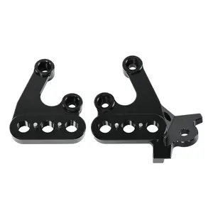 Surron Foot Peg Brackets for Surron Light Bee X S Electric Bike CNC Motorcycle FootPeg Pedal Bracket for Segway X160 X260 Pedal Light Bee X S Part for Modifying E-Bike Dirtbike Off-Road Motorcycles Accessories