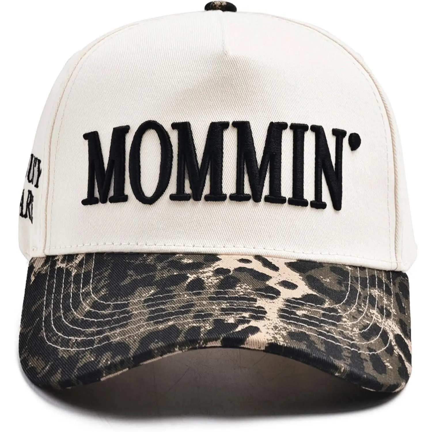 Women’s Mommin Trucker Hat – Vintage Two-Tone Ponytail Baseball Cap, Embroidered Adjustable Hat, Great Gift for Mom & Women