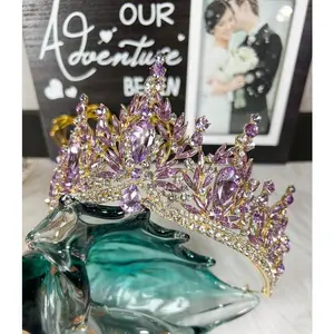 Purple tiara Lavender crown Victorian tiara