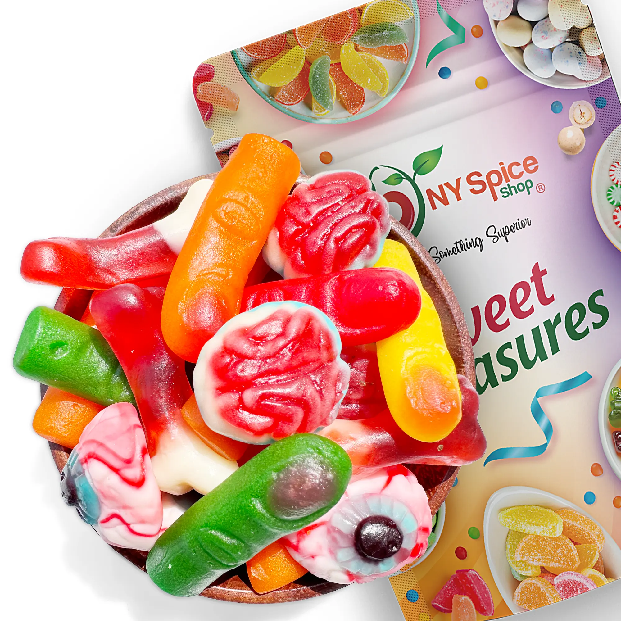 NY Spice Shop Gummy Body Parts Candy - Missing Body Parts Bulk Snacks for Party Decoration Sweet Treasures US