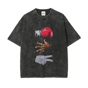 Legends Icons Graphic Washable Direct-to-Garment Tee – 100% Cotton Vintage 260g Heavyweight Crewneck Short Sleeve, Basketball & Music Icon Streetwear, White Retro Style T-Shirt for Men and Women