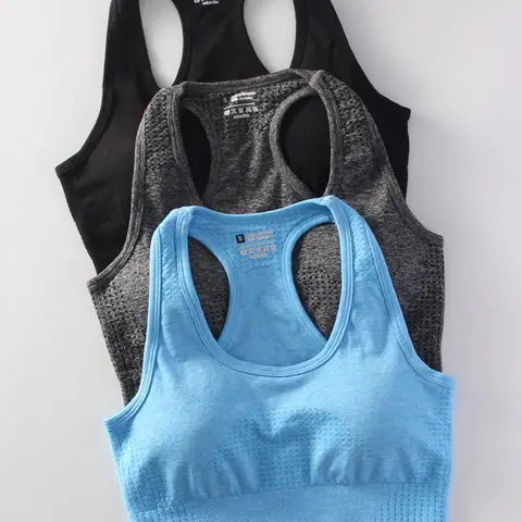 Women's 3pcs Solid Wireless Racerback Sports Bra, Breathable Comfortable Sports Lingerie Top For Yoga Gym Workout, Women's Sports Clothing For All Seasons, Sports Bra Pack