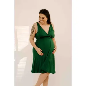 Juliet Labor & Postpartum Gown in Emerald-Limited Time