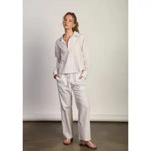 Miller Boxer Pant in White/Brown